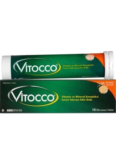 Vitocco Boost Vitamin ve Mineral 15 Efervesan Tablet