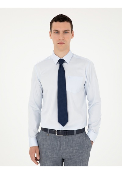 Pierre Cardin Erkek Açık Mavi Gömlek Basic 50286106-vr003 Açık Mavi