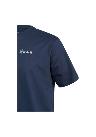 2as Admın Erkek Yuvarlak Yaka T-shirt Lacivert