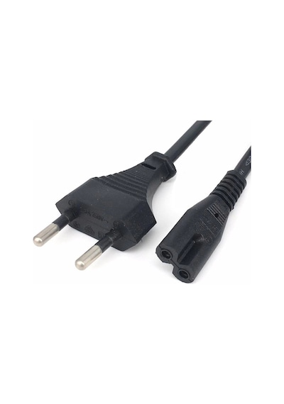 C7 2 Pin Teyp Yazıcı Power Fişi Güç Kablosu 1.5m