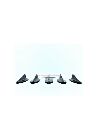 Şüscar 5 Li Mini Shark Balina Anten Seti Balık Sırtı Süs Anten Siyah