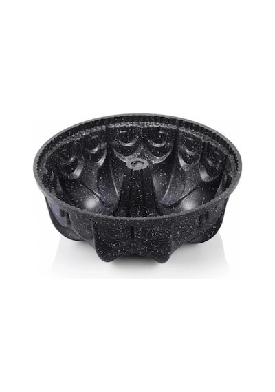Rss Lav Metal Granit Taç Döküm Kek Kalıbı 23 Cm Siyah