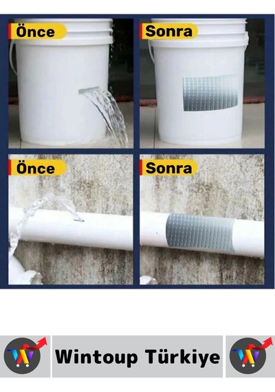 Ultra Güçlü Su Geçirmez Isıya Dayanıklı Alüminyum İzolasyon Tamirat 96 Mm X 2 Metre Çamur Bant 3 Adt