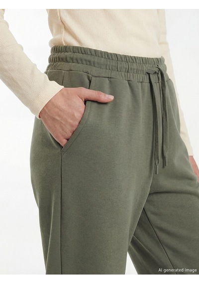 Lcw Modest Yeşil Beli Lastikli Kadın Eşofman Altı