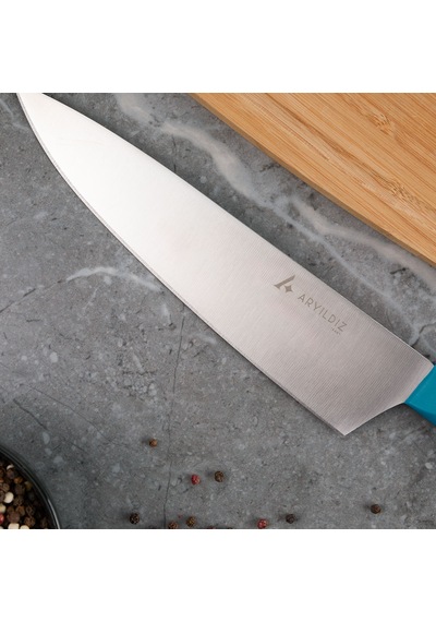 Aryıldız Plurex Big Şef Bıçağı 21 Cm Mavi Renkli