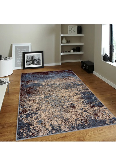 Rovigo Home Dijital Baskı Yıkanabilir Kaymaz Taban Salon Halısı  RVG1817 Çok Renkli