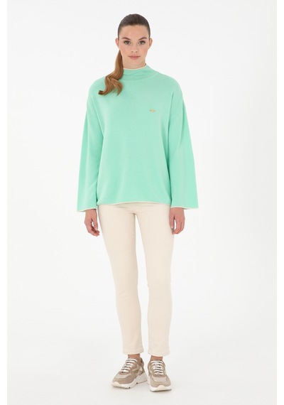 U.S. Polo Assn. Kadın Mint Balıkçı Yaka Kazak 50297069-VR090