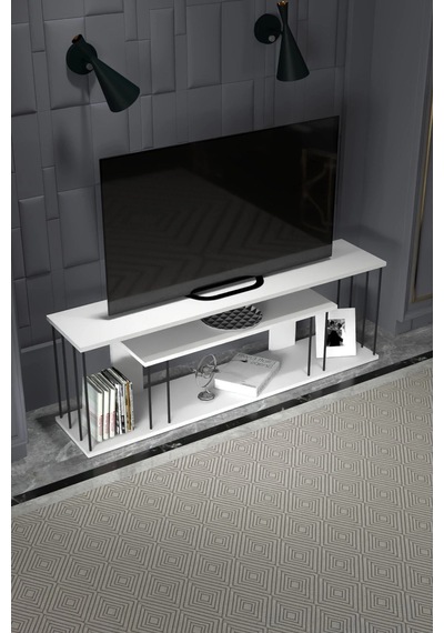 Gzd Plus Tv Ünitesi Beyaz 140 Cm Çok Renkli