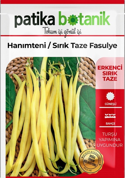 40 Adet Yerli Ata Hanımteni Turşuluk Sırık Fasülye Tohumu