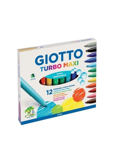 12 Renk Turbo Maxi Jumbo Boya Kalemi 454000 Kategori: Kuru Boya Kalemi
