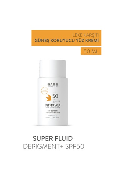 Babe Super Fluid Depigment + Leke Karşıtı Koruyucu Güneş Kremi SPF50 50 ML