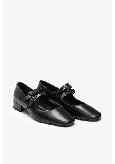 Louis Cardy Debbie Siyah Deri Kadın Topuklu Loafer