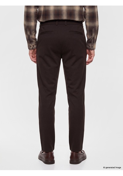 Lcw Vision Kahverengi Slim Fit Gabardin Erkek Pantolon