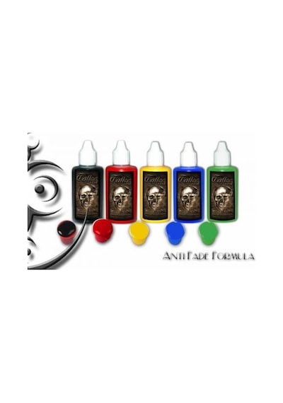 Tattoo Dövme Boyası 5 Ana Renk Set