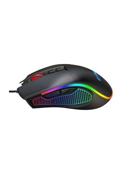 Crossfire V1 12800 Dpi Makro Yazılımlı Chromatic Rgb Gaming Mouse - Siyah Açık Beyaz