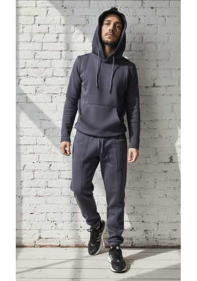 Black Steel Erkek Casual Eşofman Takım Antrasit
