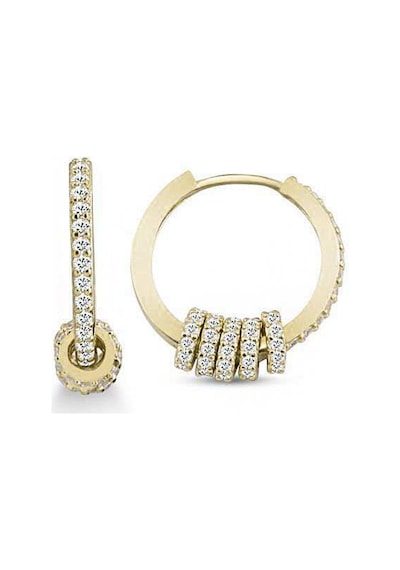 Gümüş Halka Küpe Monaco  Gold