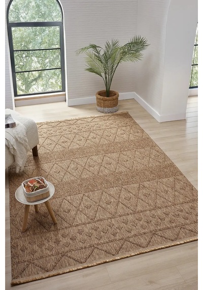 Seyran Halı Loopy 620 Kahve %50 Polyester - Polipropilen Yolluk