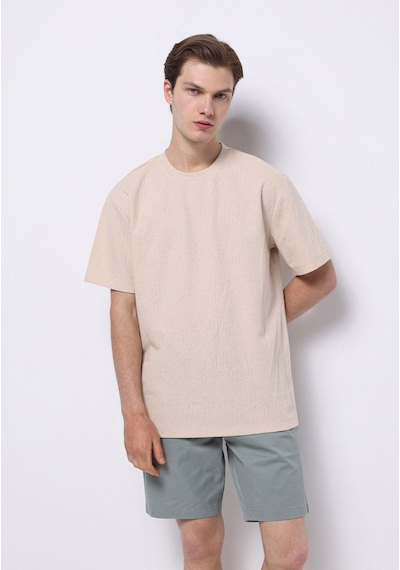 Colin's Colins Comfort Fit Yuvarlak Yaka Jakarlı Erkek Bej Kısa Kol Tişört Cl1074855 Q1.v2 Beı Bej Colin's Colins Comfort Fit Yuvarlak Yaka Jakarlı Erkek Bej Kısa Kol Tişört Cl1074855 Q1.v2 Beı Bej