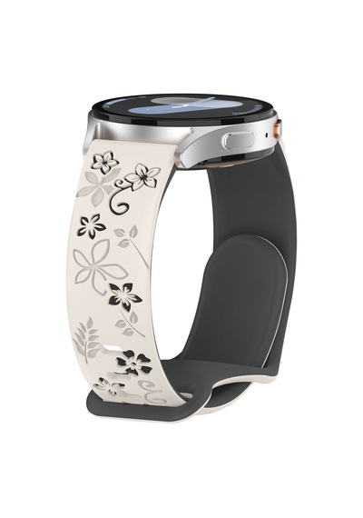 Redmi Watch 5 Active Redmi 5 Lite İle Uyumlu Floraflex Çiçek Desenli Silikon Kordon