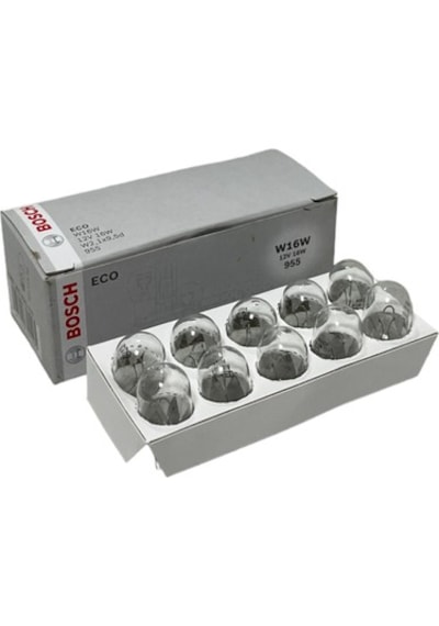 Bosch 12v 16w T15 Dipsiz Ampul Stop Park Yan Sinyal Ampulü 10 Adet