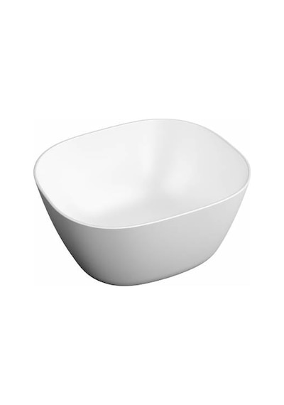 VitrA Plural Kare Yüksek Çanak Lavabo Mat Beyaz 7811B401-0016