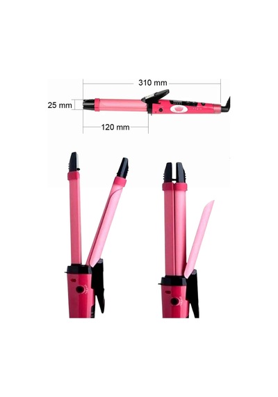 Ergonomik Saç Şekillendirici İkili Set Tüm Saç Tipleri İçin