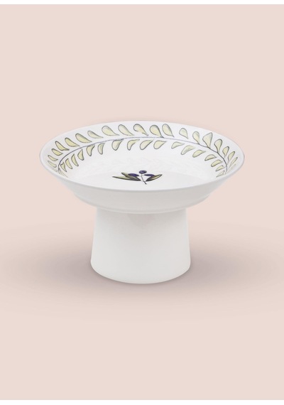 The Mia Olivos Ayaklı Servis Tabağı 20 Cm Çok Renkli