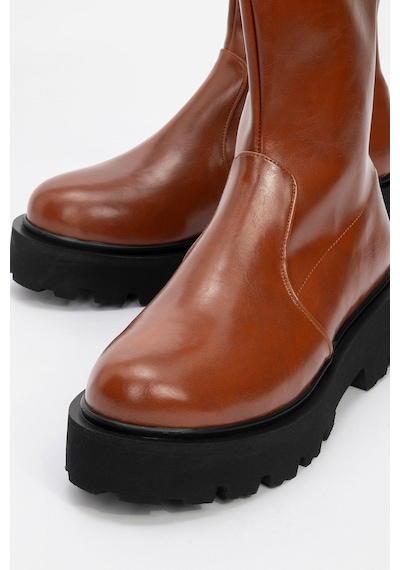 Luvishoes Luvi Shoes Rush Taba Kadın Bot Taba