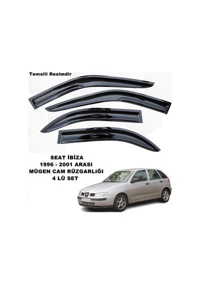 Seat İbiza Mügen Cam Rüzgarlığı 1996-2001 Arası 4 Lü Set - caraks