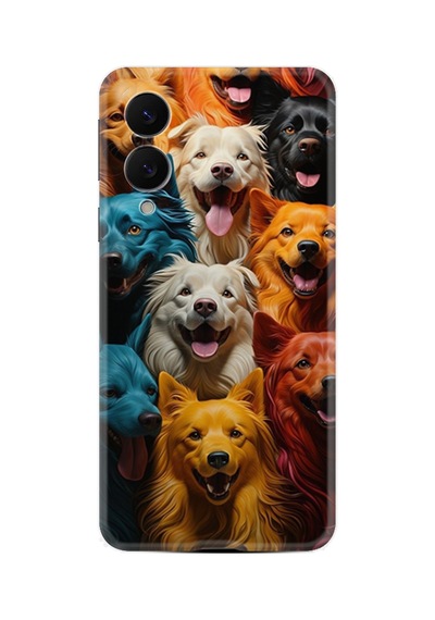 Samsung Galaxy Uyumlu S25 Edge Sm-s937b Kılıf Boutique Baskılı Resimli Köpekçikler Pcode -026