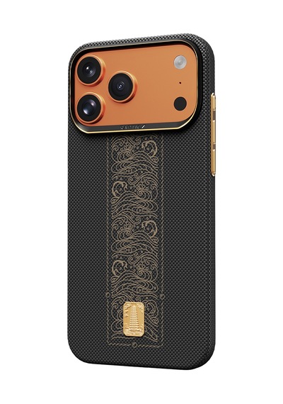İphone 17 Pro Uyumlu Kılıf M-safe Şarj Özellikli Raptic Aramid Skin Rise Serisi Kapak Siyah