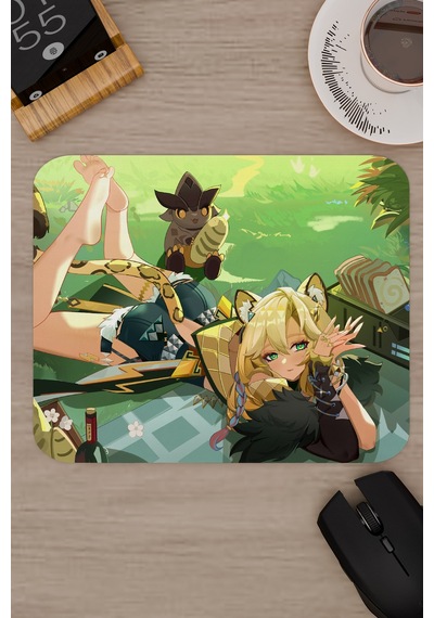 Xilonen Genshin Impact Anime Gacha V4 - 22x18 Gaming Mouse Pad Fare Altlığı