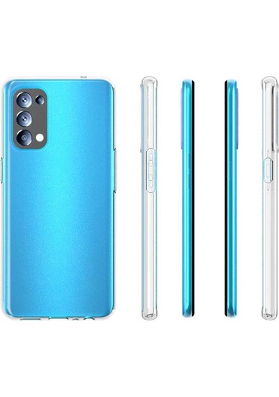 Oppo Reno 5 5G Kılıf Şeffaf Ince Ve Esnek Süper Silikon Kılıf Renksiz