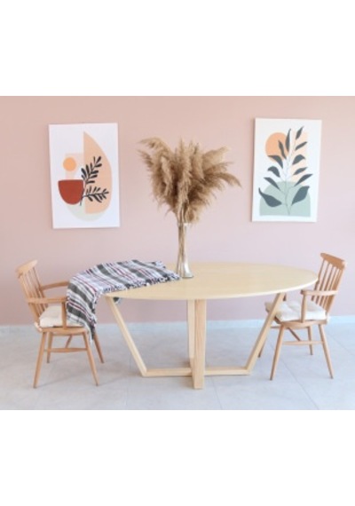Oval Yemek Masası, Modern ÇAM KAPLAMA Yemek Masası, Toplantı Masa