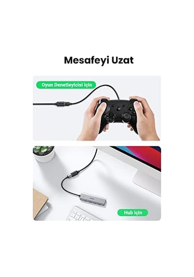 Usb 3.0 Uzatma Kablosu, 2 Metre, Siyah