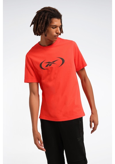 Reebok Basketball T-shırt Kırmızı Erkek Kısa Kol T-shirt Kırmızı
