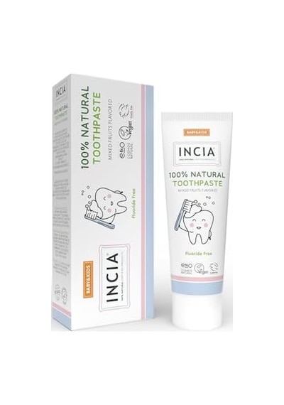 %100 Doğal Diş Macunu Bebek Ve Çocuk Karışık Meyve Aromalı Florürsüz 50 Ml