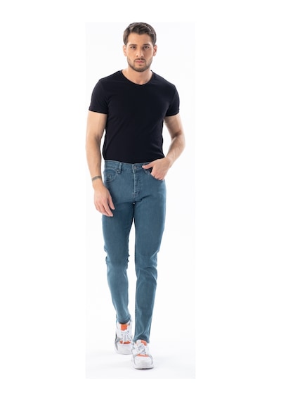 Digital Jeans Erkek Slim Fit Dar Kesim Dar Paça Kot Pant Açık Yeşil Açık Gri