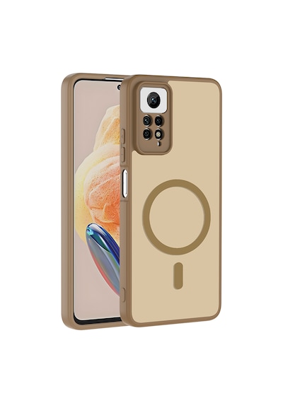 Xiaomi Redmi Note 11 Pro Kılıf Kamera Korumalı Mat Darbe Emici M-safe Şarj Özellikli Silikon Lacivert