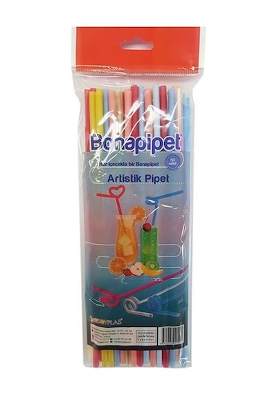 Bona Pipet Artistik Pipet 50'Li