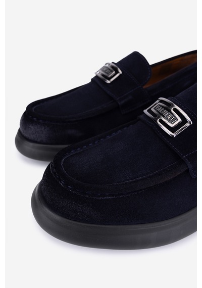 Valmenti Erkek Hakiki Deri Lacivert Loafer Ayakkabı 1171 260-04 Erk Ayk Sk25-26 Lacı Pstl Esk Suet Lacivert