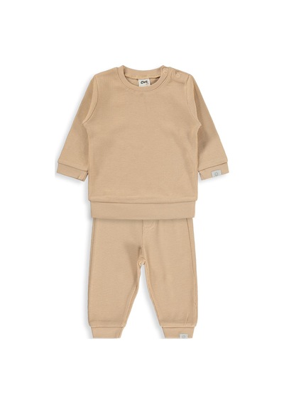 Civil Baby Patiksiz Güneş Etiketli 3-18 Ay Takım - Kahverengi Sütlü Kahve
