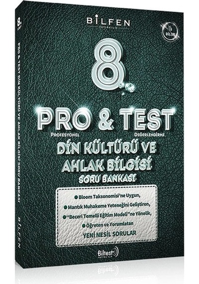 Bilfen Pro&test 8. Sınıf Din Kültürü Ve Ahlak Bilgisi - İngilizce Soru Bankası 2 Kitap