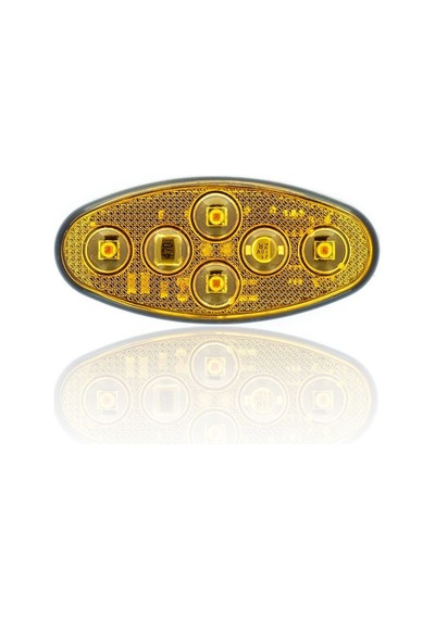 Sanell Animasyonlu 12-24V Universal Elip 4 Led Dış Makan Uyumlu Sarı SBEF4Y