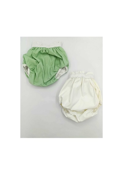 2 Adet Bebek Alıştırma Külot Yeşil Beyaz - 602767496 Yeşil Beyaz