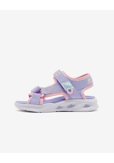 Skechers Sola Glow Sandal Büyük Kız Çocuk Mor Işıklı Sandalet 303024l Lvlp Mor
