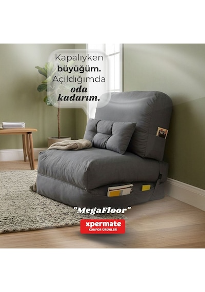 Yer Koltuğu Katlanır Yatak Yer Yatağı Koltuk Yatak Sünger Koltuk Megafloor 90 x 180 CM