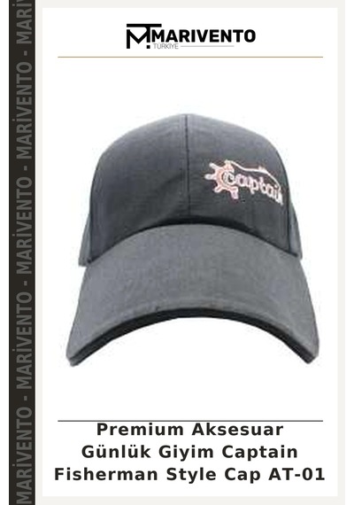 Marivento Premium Aksesuar Günlük Giyim Captain Fisherman Style Cap At-01 Çok Renkli