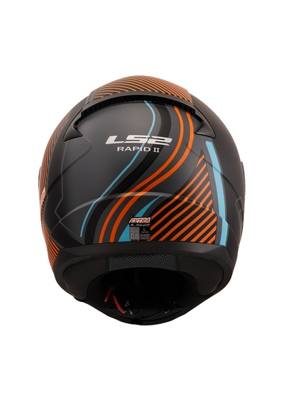 Ls2 Rapıd 2 Extra Full Face Motosiklet Kaskı Mat Gri - Neon Turuncu